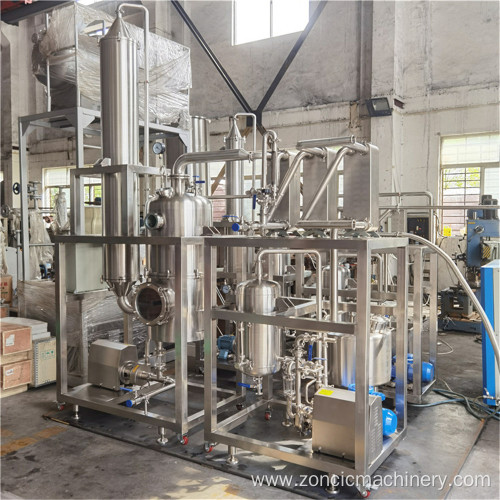 oil extraction machine vacuum concentrate tank